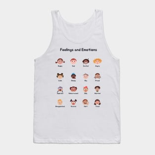 emotions and feelings set of stickers for every day Tank Top